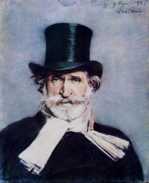 Giuseppe Verdi nel celebre ritratto di Boldini