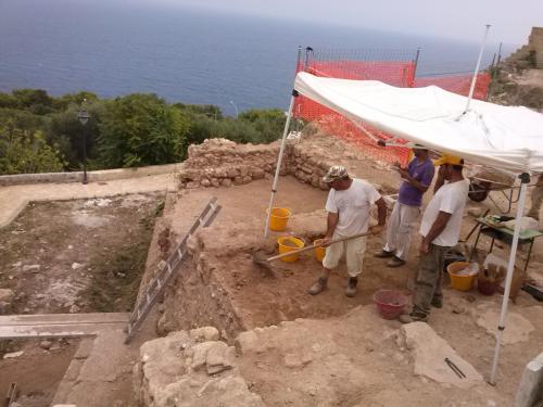 Gli scavi al Tempio di Minerva (foto corona perer)