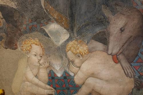 I gemelli e la lupa senese, simboli fondativi di Siena (foto di Corona Perer)