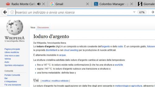 la pagina di wikipedia che spiega la funzione dello ioduro d'argento (nel testo è presente il link)