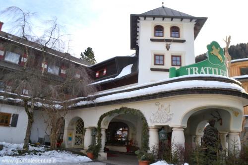 veduta invernale dell'Hotel Trattlerhof, l'hotel più antico di Bad Kleikirchenhheim molto richiesto anche per le vacanze sullo sci (foto oscar galletti)