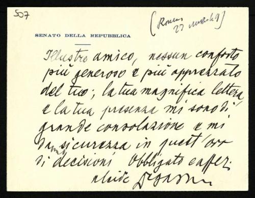 Le lettere di De Gasperi, un enorme patrimonio