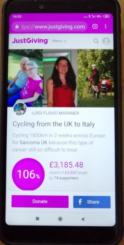 Le donazioni per la ricerca si possono fare sul sito www.justgiving.com  