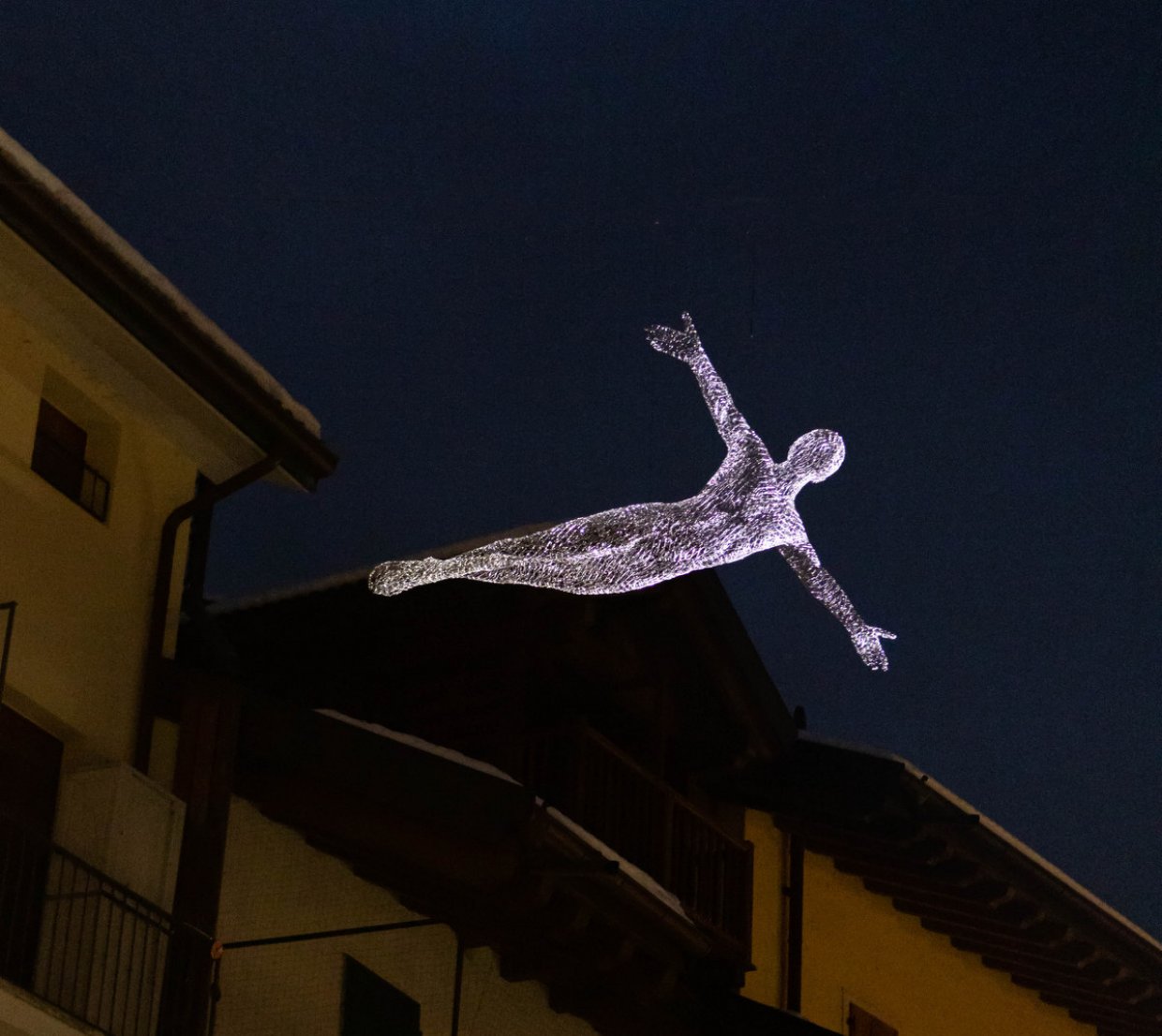 Foto: Cedric LeBorgne - L'uomo volante - Ph Giacomo BIanchi