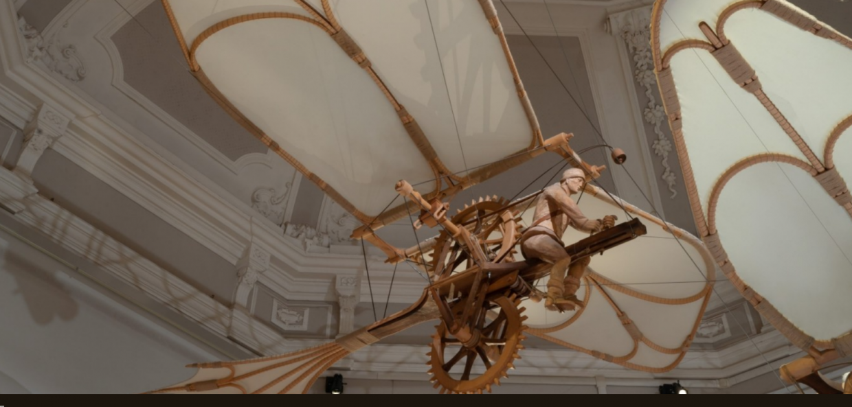 La bicicletta volante immaginata da Leonardo La bicicletta volante immaginata da Leonardo