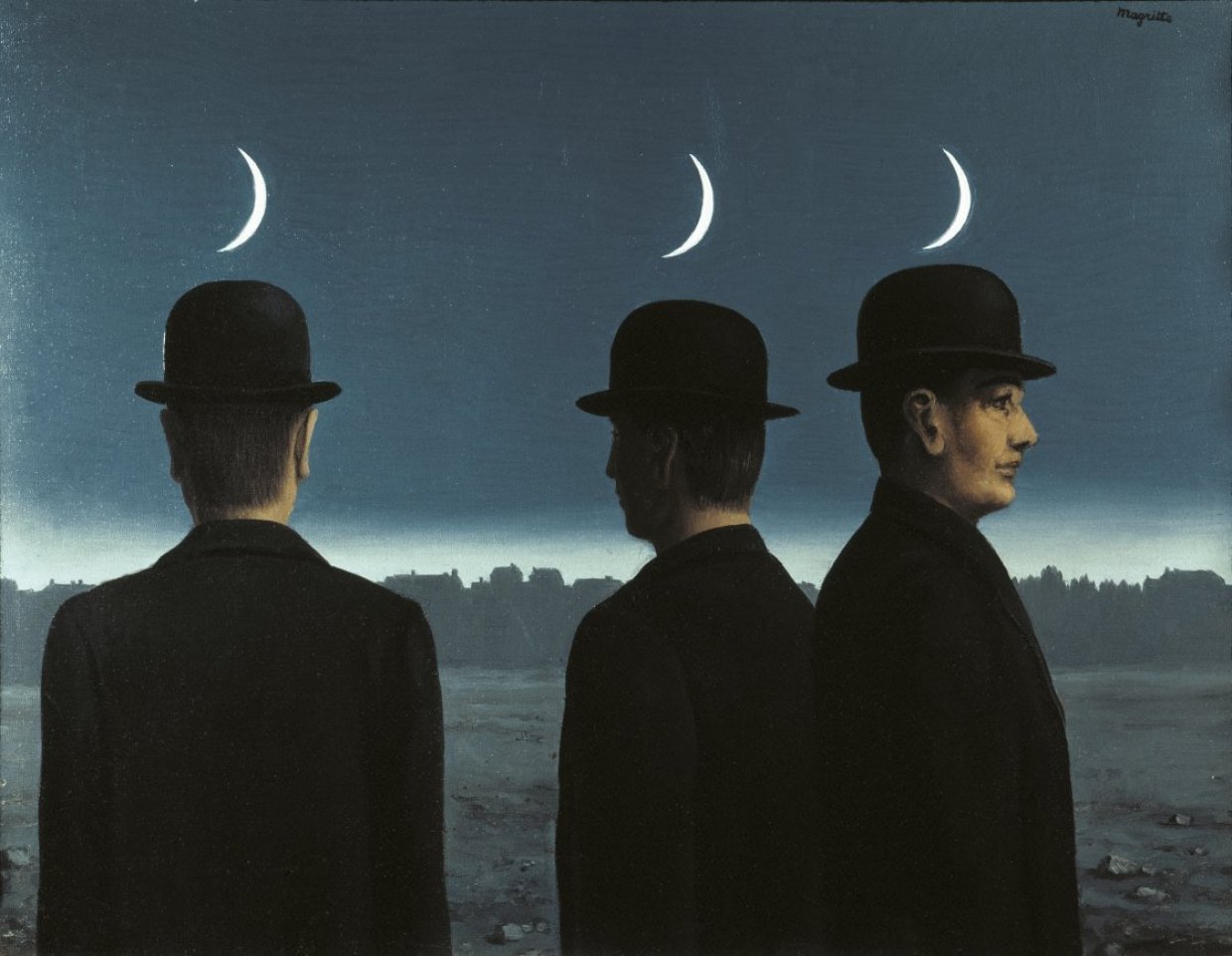 René Magritte - The Mysteries of the Horizon, 1955
